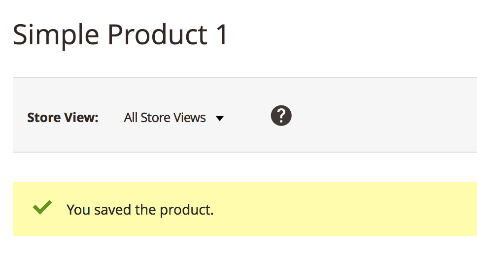 Success: Product Saved