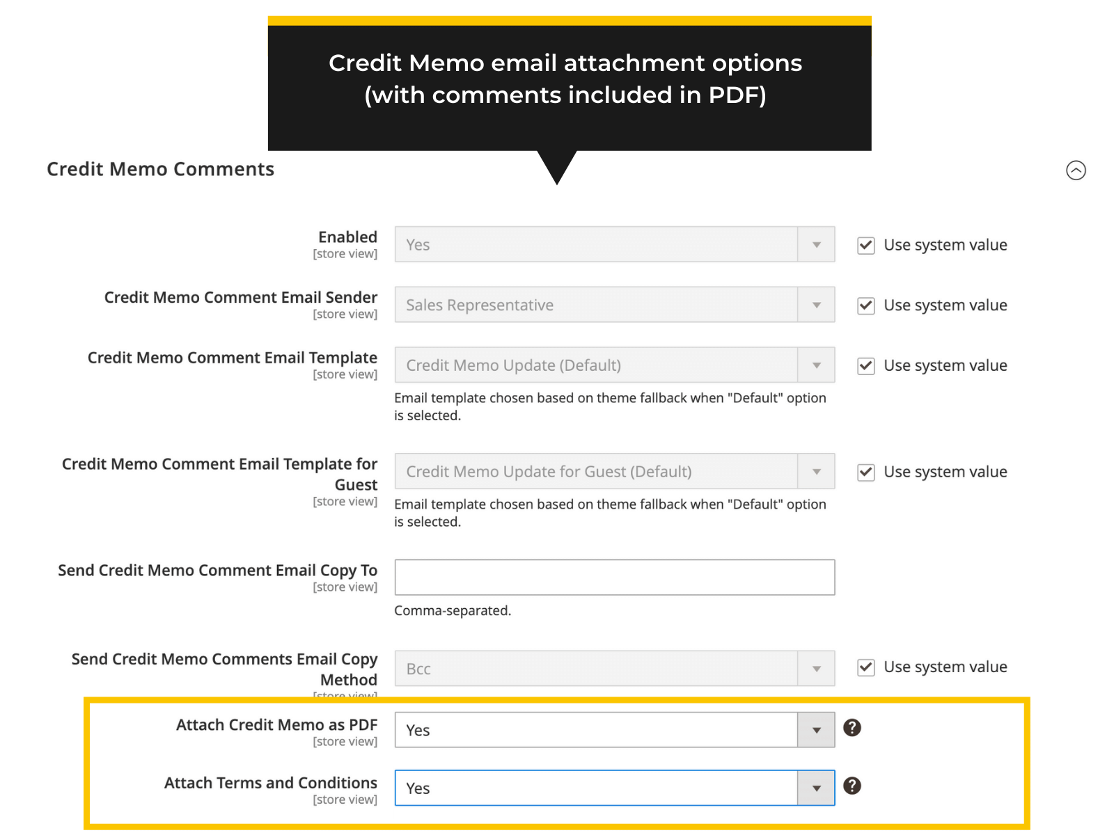 Attach Credit Memo PDF with comments to email (Thumbnail)