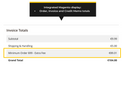 Small order surcharge display on customer order, invoice and credit memo totals in Magento 2 (Thumbnail)