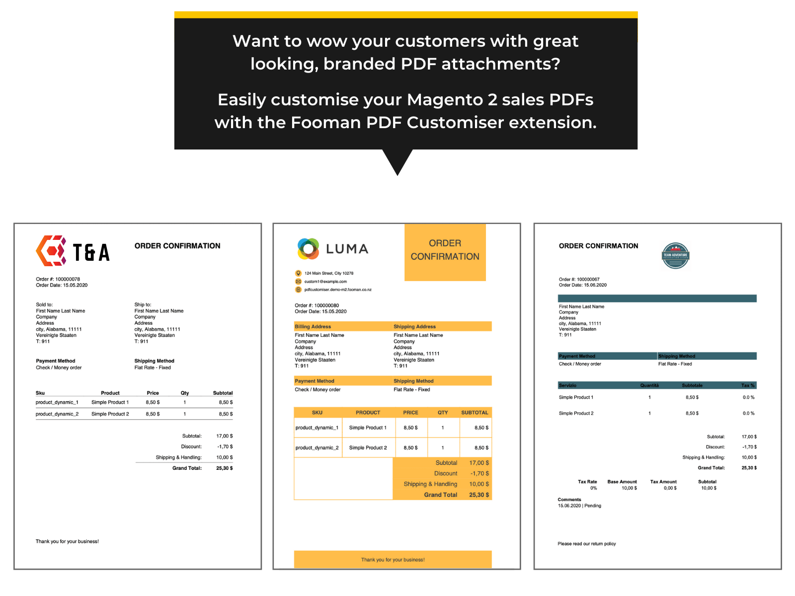 Custom Magento 2 PDFs to wow your customers