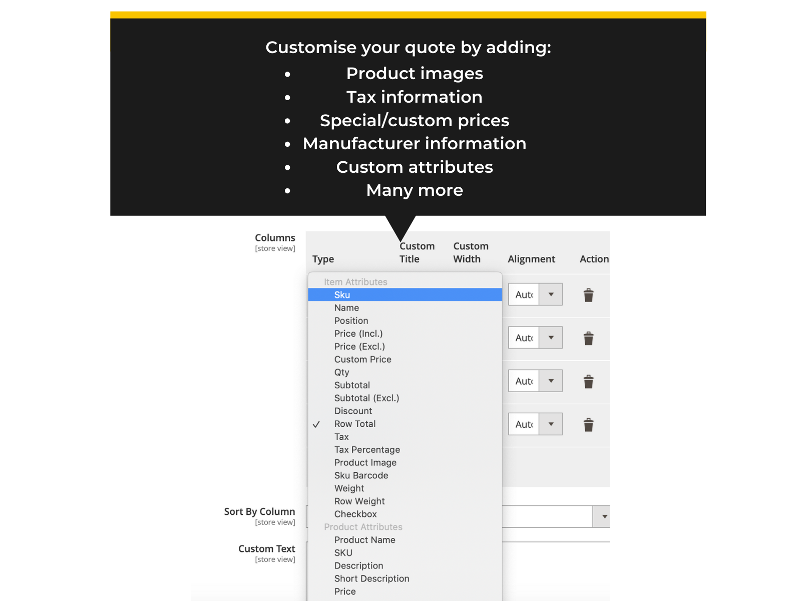 Add custom columns to your Magento 2 PDF quote (Thumbnail)