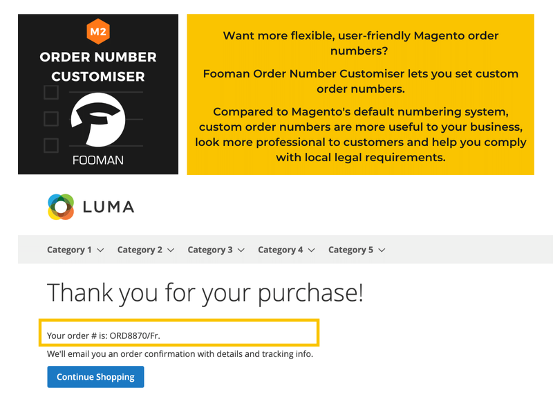 Take your numbering system further with the Fooman Order Number Customiser extension