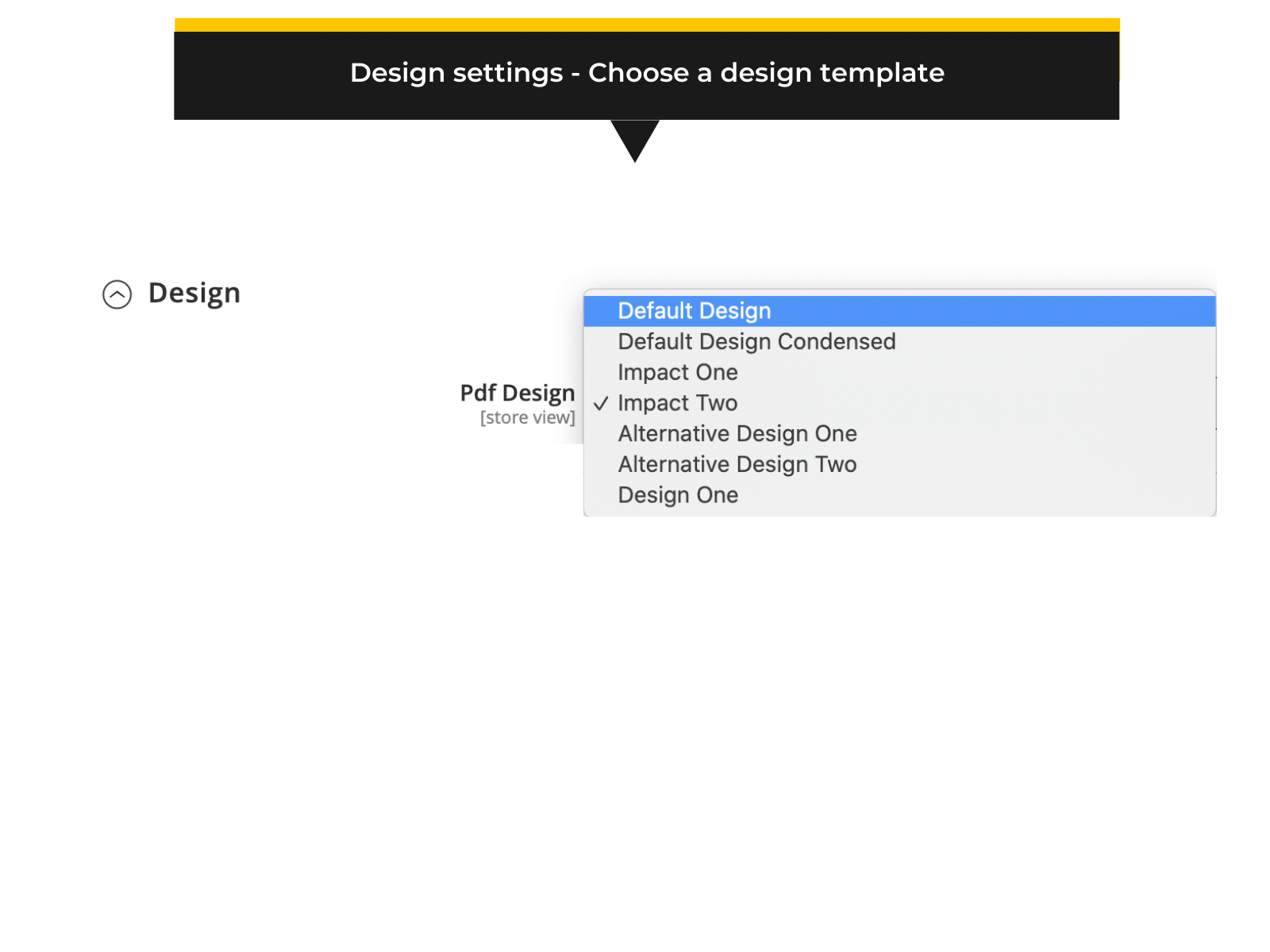 PDF quote design template settings in Magento 2 backend (Thumbnail)