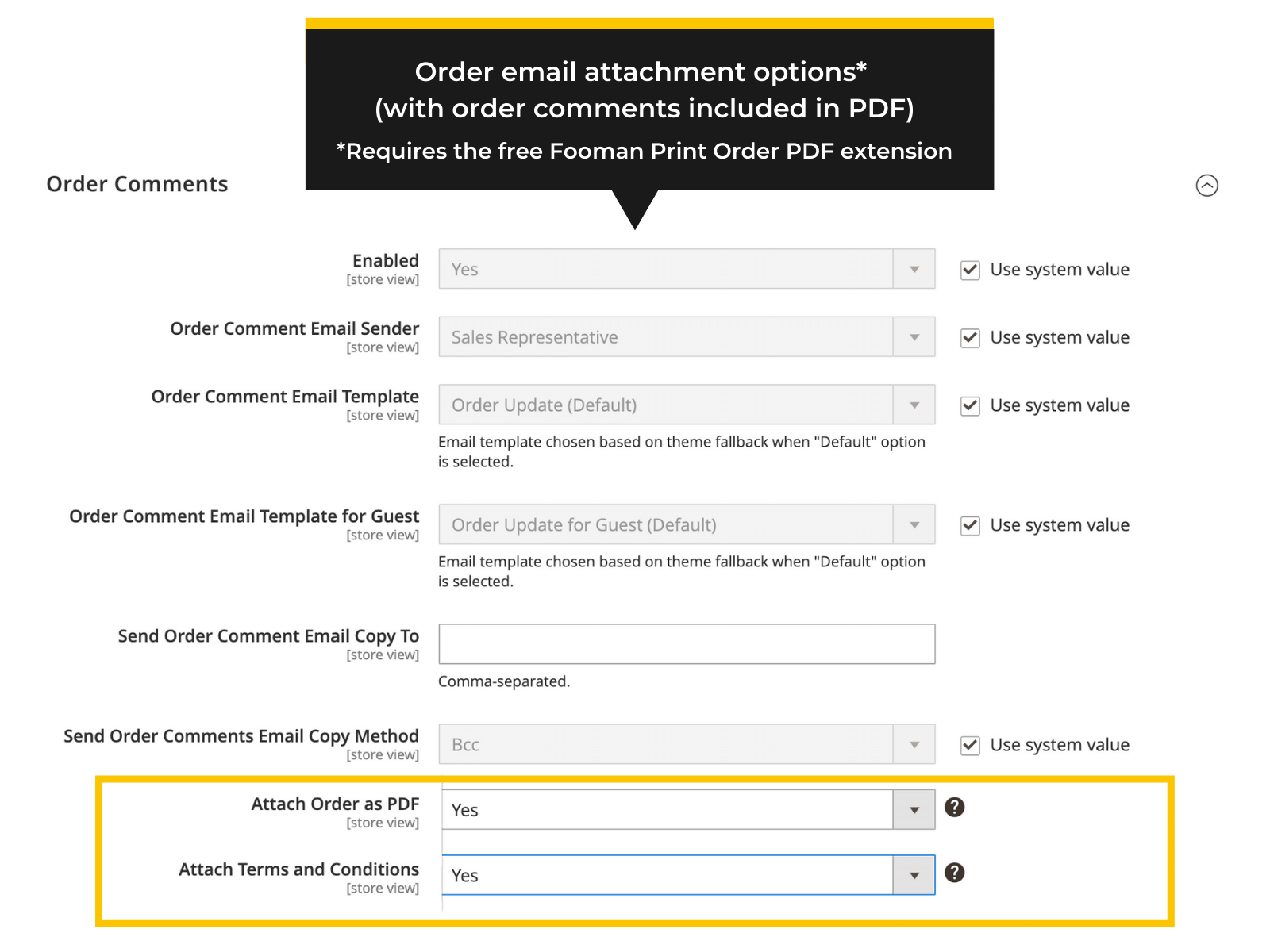 Attach Order PDF with comments to email in Magento 2 (Thumbnail)