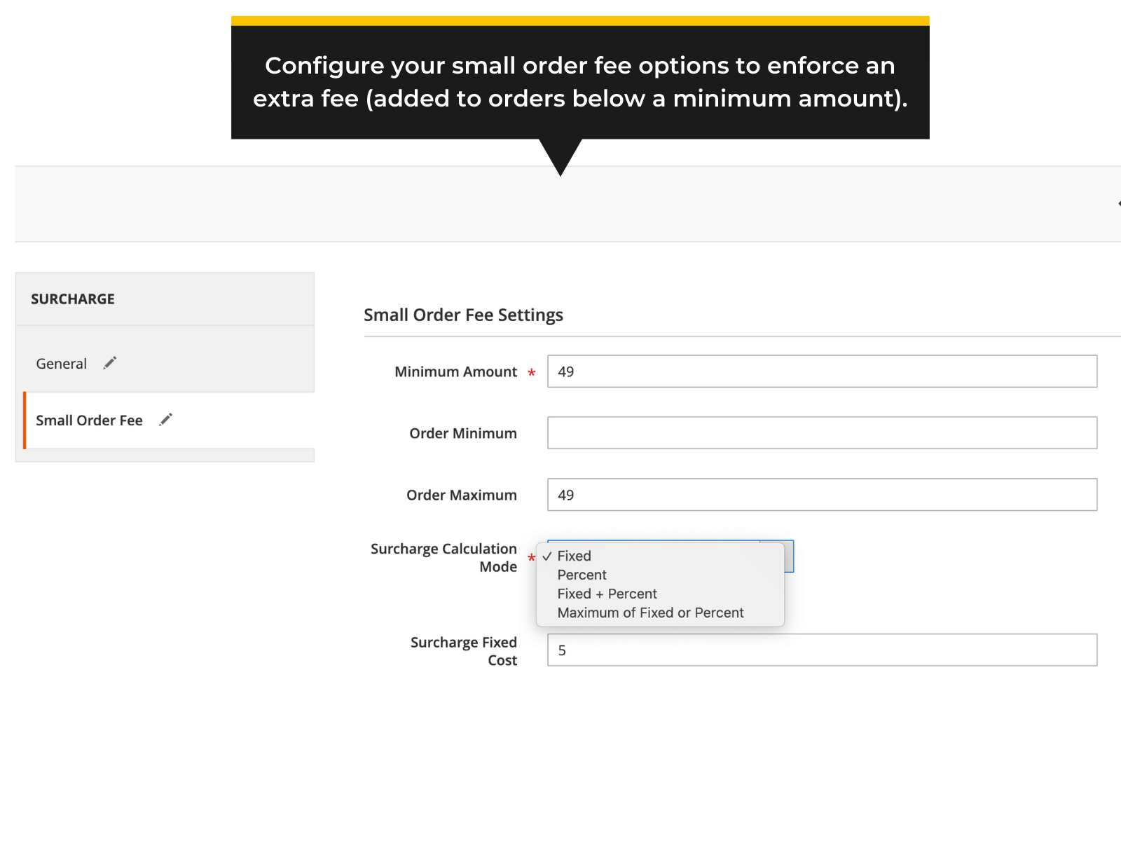 Add a new small order fee in Magento 2 (Thumbnail)