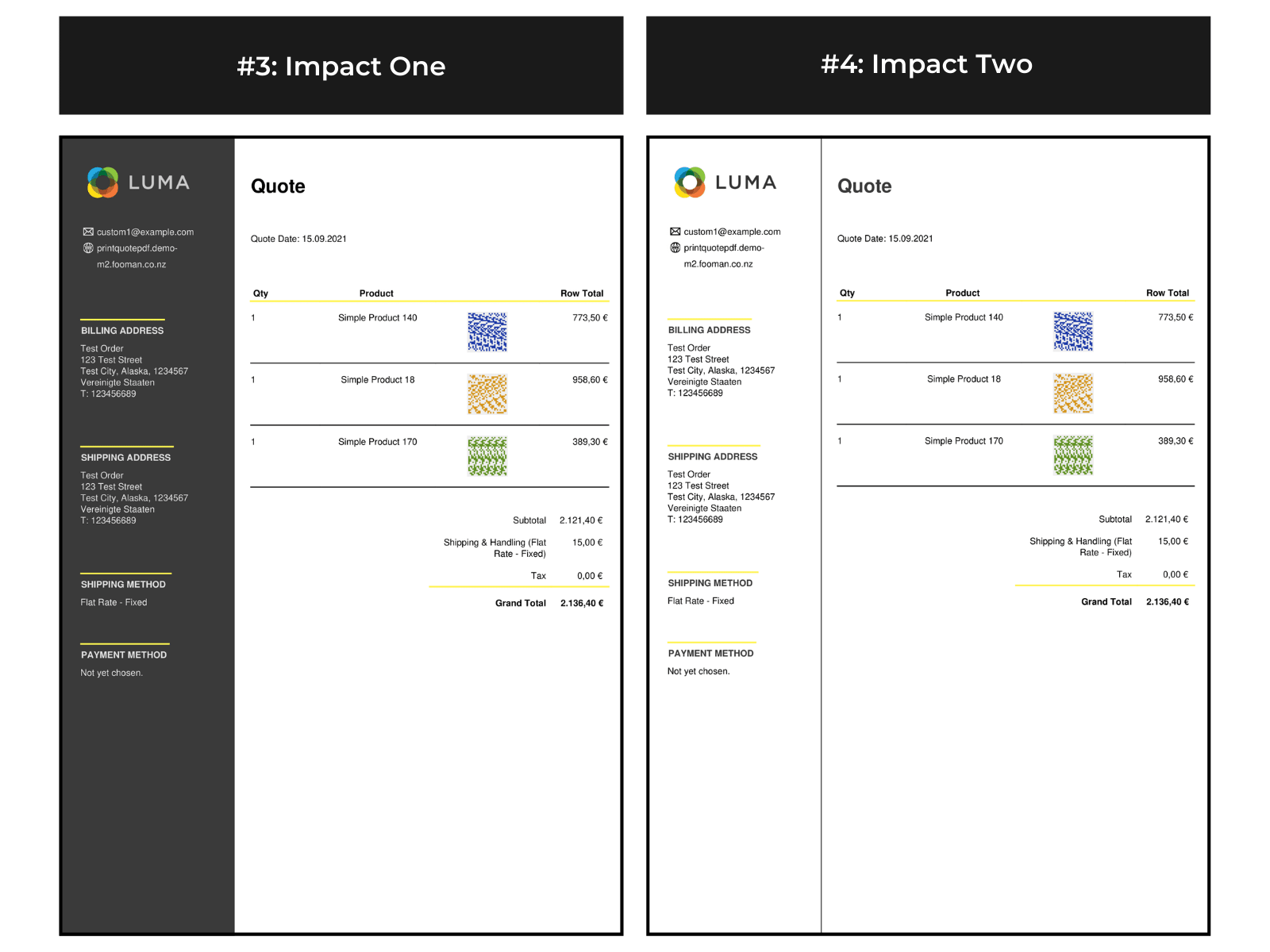 Example B2B quotations in Magento 2 (Thumbnail)