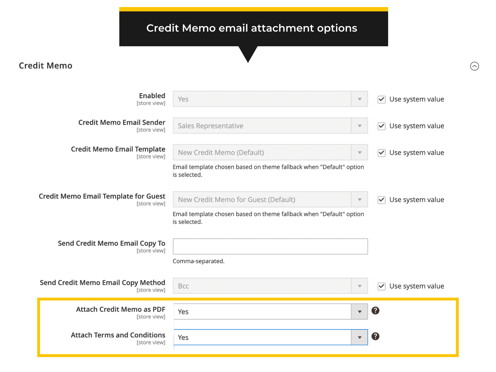Attach Credit Memo PDF to email in Magento 2 (Thumbnail)