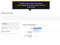 Product surcharge options - Magento 2 backend (Thumbnail)