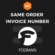Same Order Invoice Number Magento 1 extension