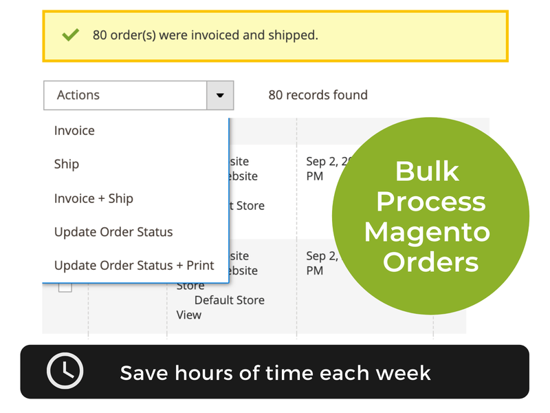 Save time with mass order actions for Magento 2