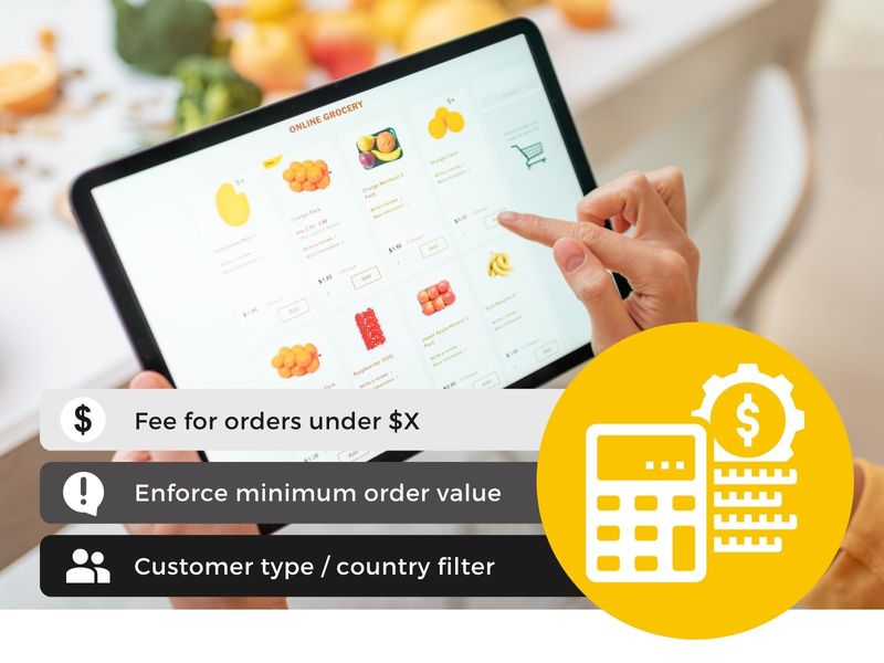 Encourage higher order value with a small order fee or minimum order amount in Magento 2