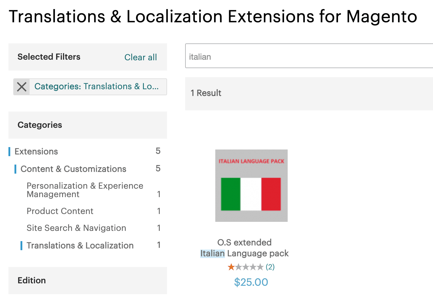 No community translations on Marketplace