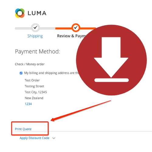 Flexible Magento pdf cart quote