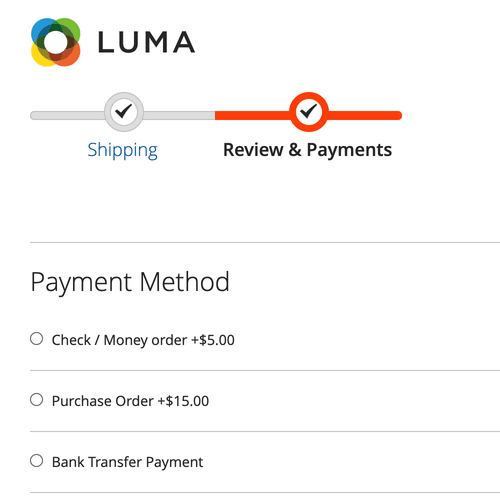 Easy Magento surcharge settings Display a preview of the surcharges during Checkout width=