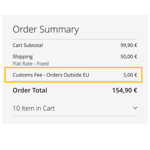 Shipping extra fee extension for Magento 2